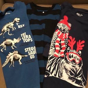 Boys Blue Long Sleeved Shirt Bundle